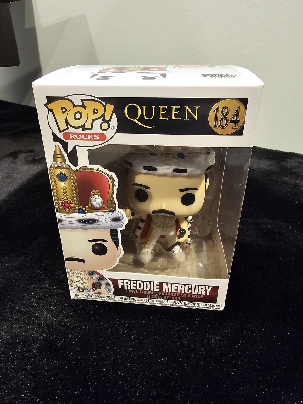 Funko Pop! Rocks Queen #184 Freddie Mercury Vinyl Figure - White, Red, Gold